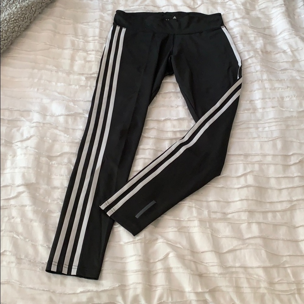 Adidas Classic Three Stripe Black Leggings